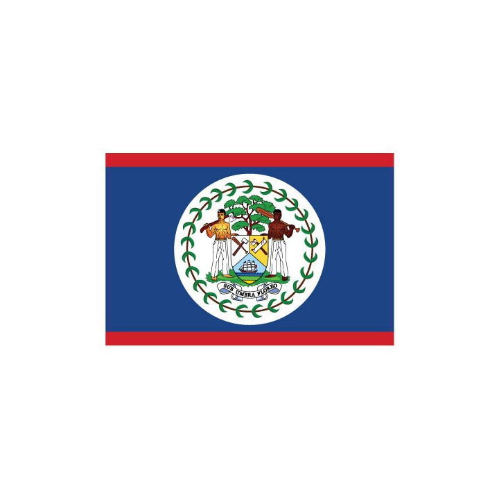Autocollant Drapeau Belize sticker flag