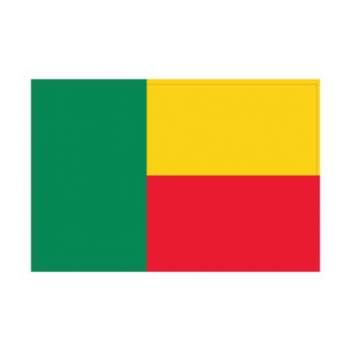 Autocollant Drapeau  Benin Bénin sticker flag