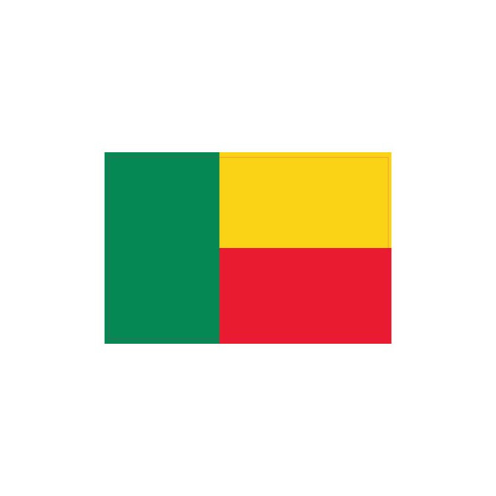 Autocollant Drapeau  Benin Bénin sticker flag
