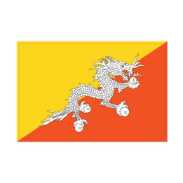 Autocollant Drapeau  Bhutan Bhoutan  sticker flag