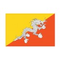 Autocollant Drapeau  Bhutan Bhoutan  sticker flag