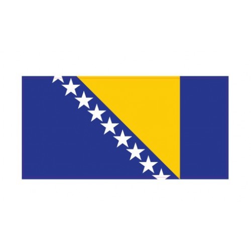 Autocollant Drapeau Bosnia and Herzegovina Bosnie-Herzégovine sticker flag