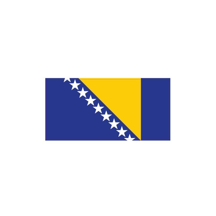 Autocollant Drapeau Bosnia and Herzegovina Bosnie-Herzégovine sticker flag