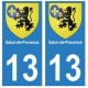 13 Salon-de-Provence ville autocollant plaque