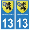 13 Salon-de-Provence ville autocollant plaque