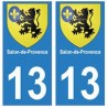 13 Salon-de-Provence ville autocollant plaque