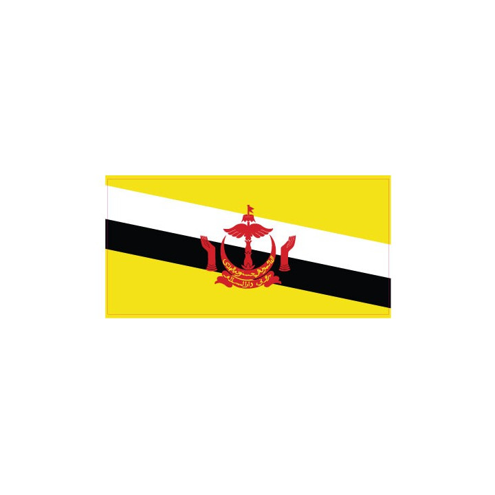 Autocollant Drapeau Brunéi Darussalam sticker flag