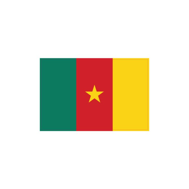 Autocollant Drapeau Cameroon Cameroun sticker flag