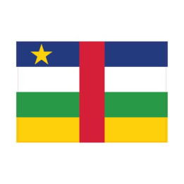 Autocollant Drapeau Centrafricaine, République sticker flag