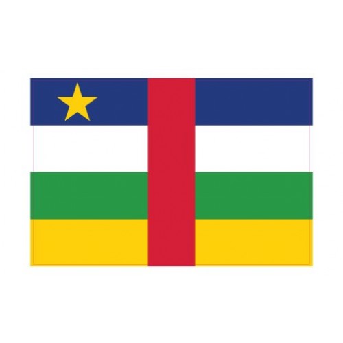 Autocollant Drapeau Centrafricaine, République sticker flag