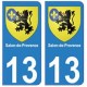 13 Salon-de-Provence ville autocollant plaque