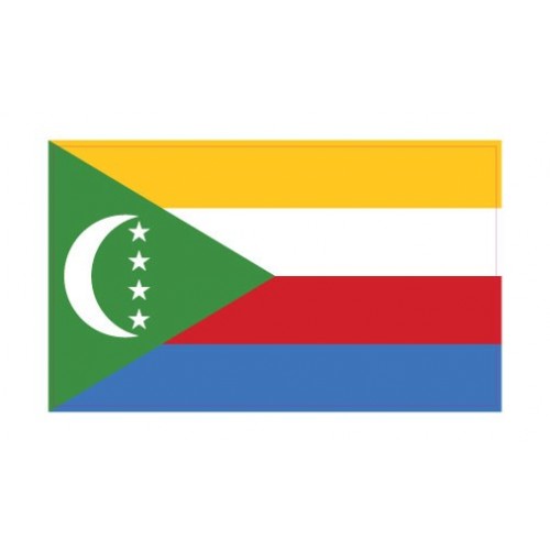 Autocollant Drapeau Comoros Comores sticker flag