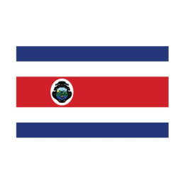 Autocollant Drapeau Costa Rica sticker flag