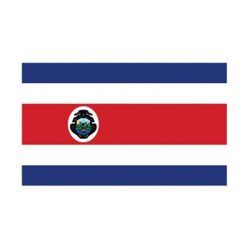 Autocollant Drapeau Costa Rica sticker flag