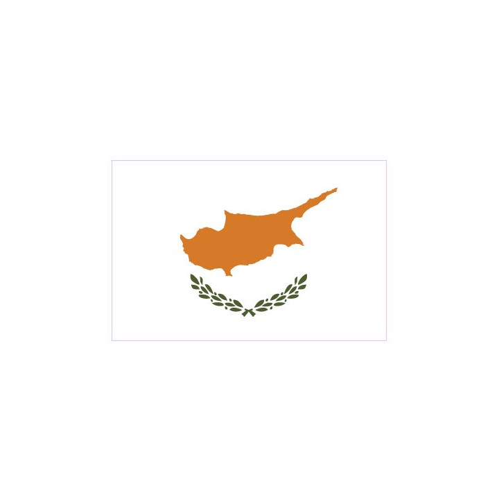 Autocollant Drapeau Cyprus Chypre sticker flag