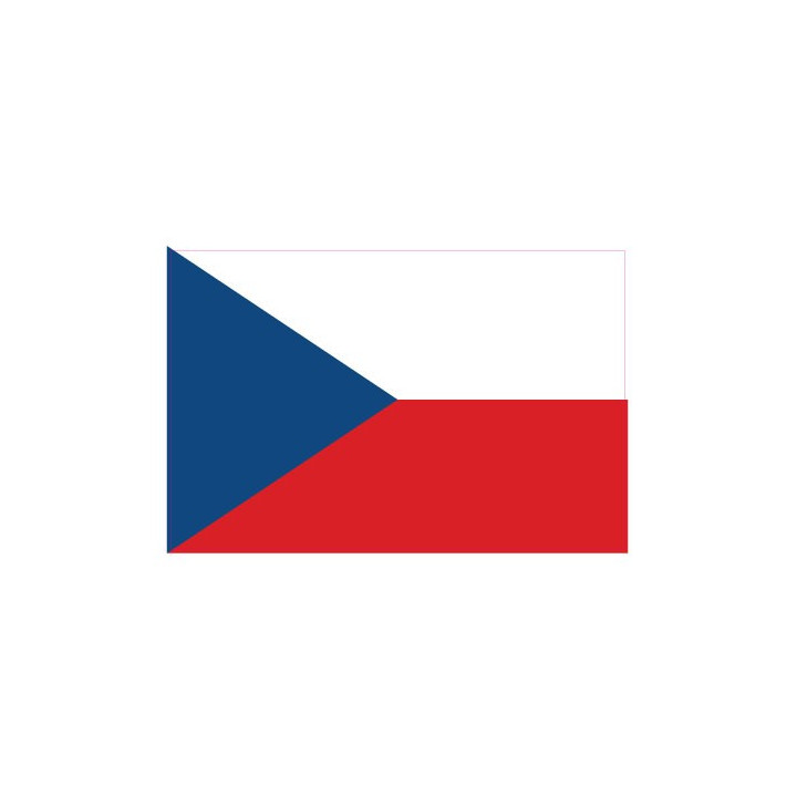 Autocollant Drapeau Czech République Tchèque sticker flag
