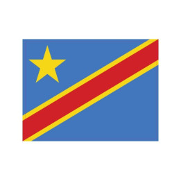 Autocollant Drapeau Congo, La République Démocratique du sticker flag