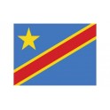 Etiqueta engomada de la Bandera del Congo, la República Democrática del pegatina de la bandera