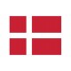 Autocollant Drapeau Denmark Danemark sticker flag