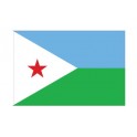 Autocollant Drapeau Djibouti  sticker flag