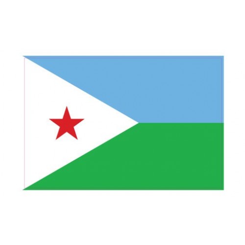 Autocollant Drapeau Djibouti  sticker flag