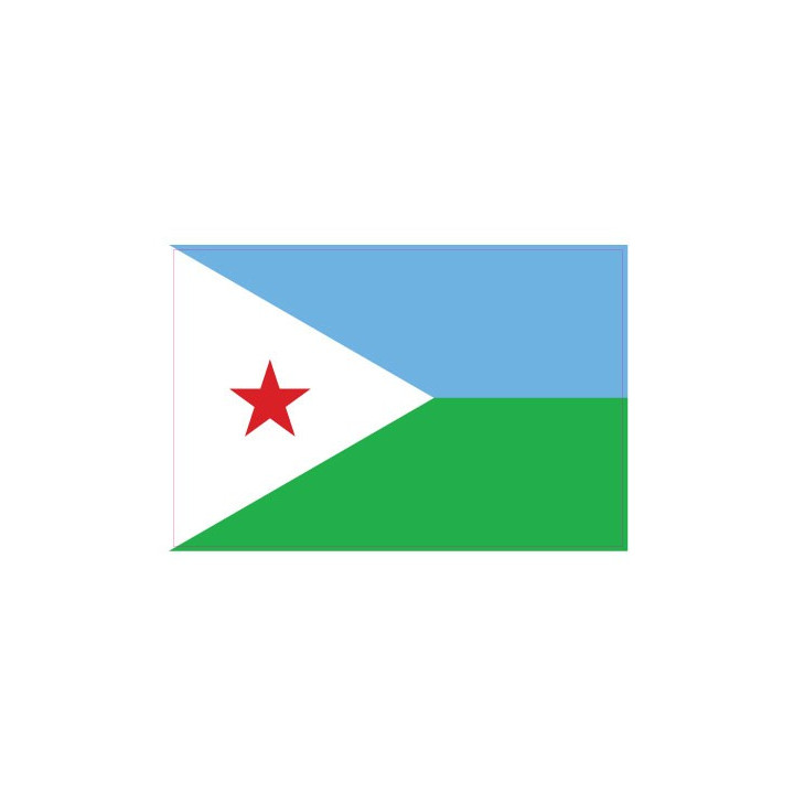 Autocollant Drapeau Djibouti  sticker flag