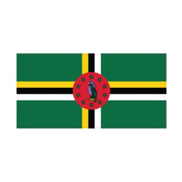 Autocollant Drapeau Dominica Dominique sticker flag