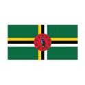Autocollant Drapeau Dominica Dominique sticker flag