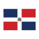Autocollant Drapeau Dominicaine, République sticker flag