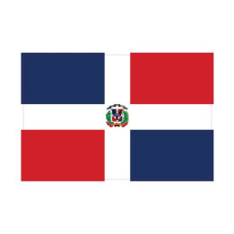 Autocollant Drapeau Dominicaine, République sticker flag