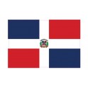 Autocollant Drapeau Dominicaine, République sticker flag