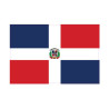 Autocollant Drapeau Dominicaine, République sticker flag