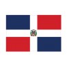 Autocollant Drapeau Dominicaine, République sticker flag