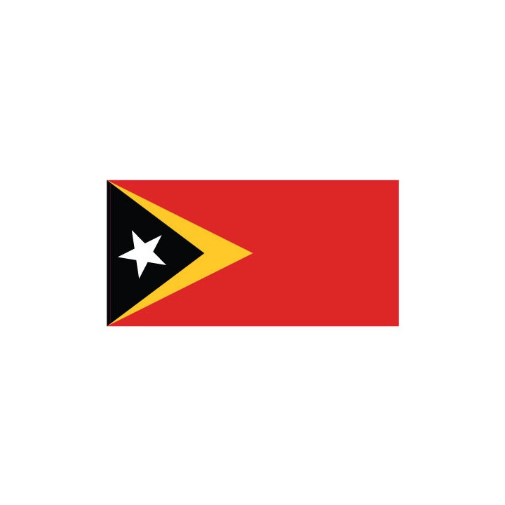 Autocollant Drapeau East Timor Timor-Leste sticker flag