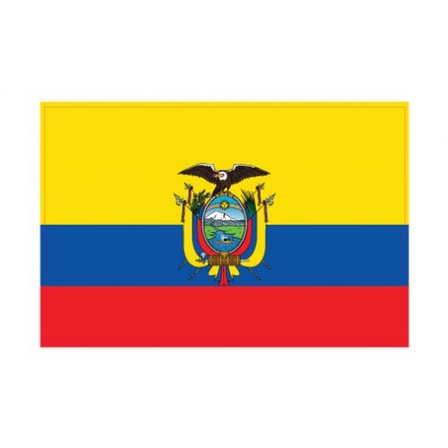 Autocollant Drapeau Ecuador Équateur sticker flag
