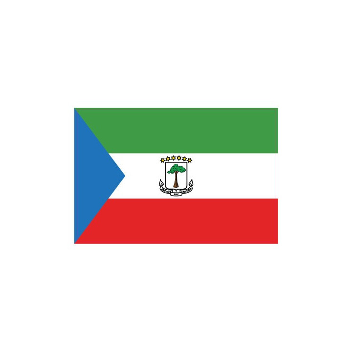 Autocollant Drapeau Guinée Équatoriale sticker flag