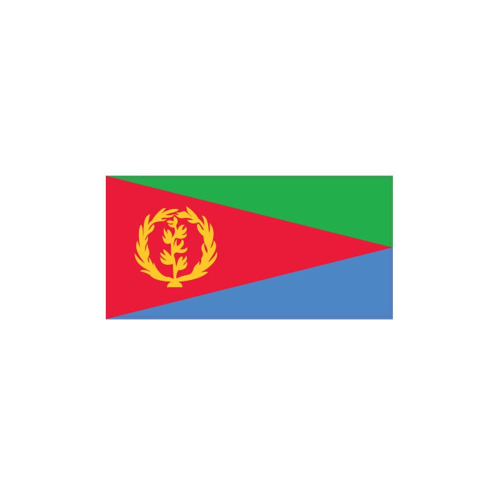 Autocollant Drapeau Eritrea Érythrée  sticker flag