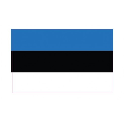 Autocollant Drapeau Estonia Estonie sticker flag