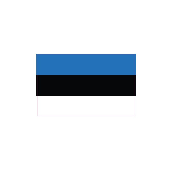 Autocollant Drapeau Estonia Estonie sticker flag