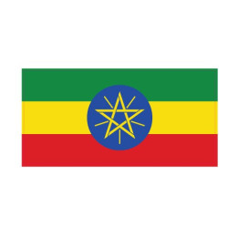 Autocollant Drapeau Ethiopia Éthiopie sticker flag