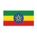 Autocollant Drapeau Ethiopia Éthiopie sticker flag