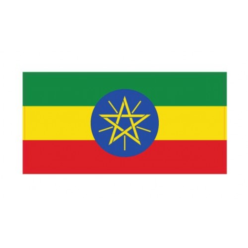 Autocollant Drapeau Ethiopia Éthiopie sticker flag