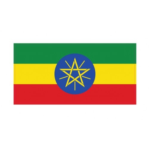 Autocollant Drapeau Ethiopia Éthiopie sticker flag