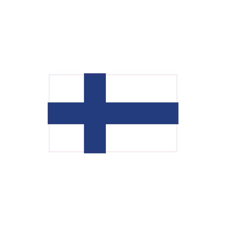 Autocollant Drapeau Finland Finlande sticker flag