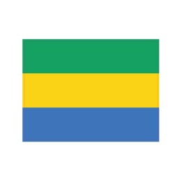Autocollant Drapeau Gabon sticker flag