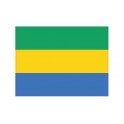 Adesivo Bandiera del Gabon adesivo bandiera