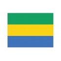 Autocollant Drapeau Gabon sticker flag