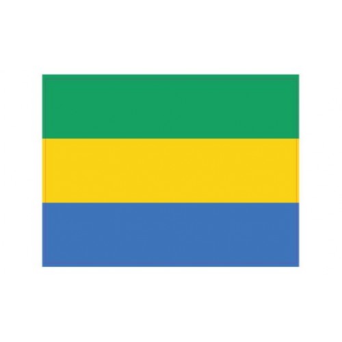 Autocollant Drapeau Gabon sticker flag