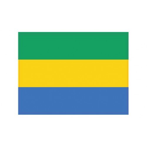 Autocollant Drapeau Gabon sticker flag