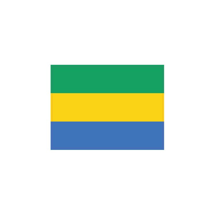 Autocollant Drapeau Gabon sticker flag